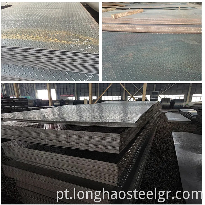 Checkered steel plate